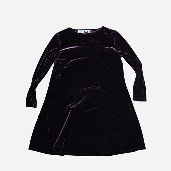 Dresses & Skirts - 90s whimsigoth witchy dark purple velvet dress